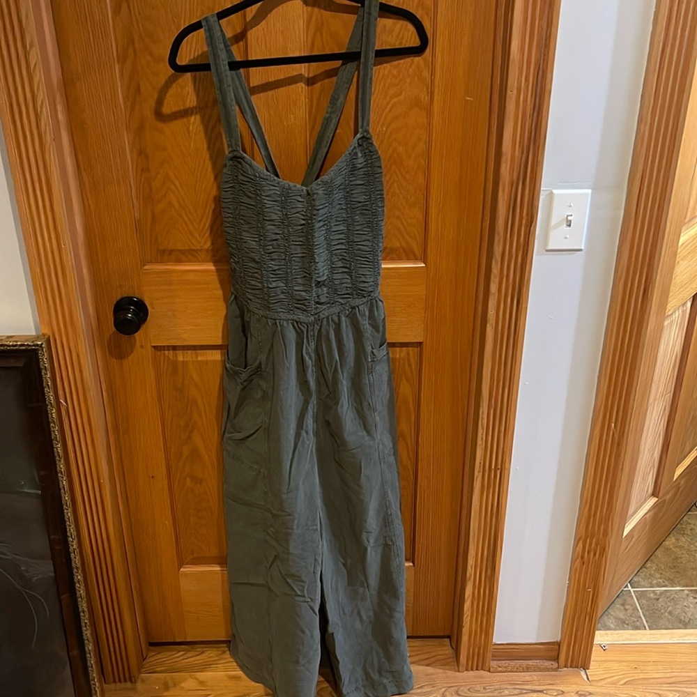 Free people forever and always ruched jumpsuit
